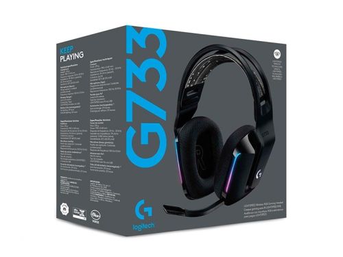 AURICULAR WIRELESS CON MICROFONO LOGITECH G733 BLACK RGB 981-000863