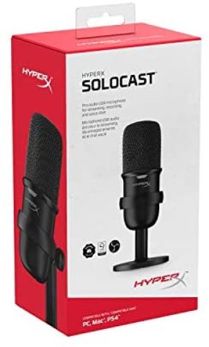 MICROFONO HYPERX SOLOCAST | USB | HMIS1X-XX-BK/G