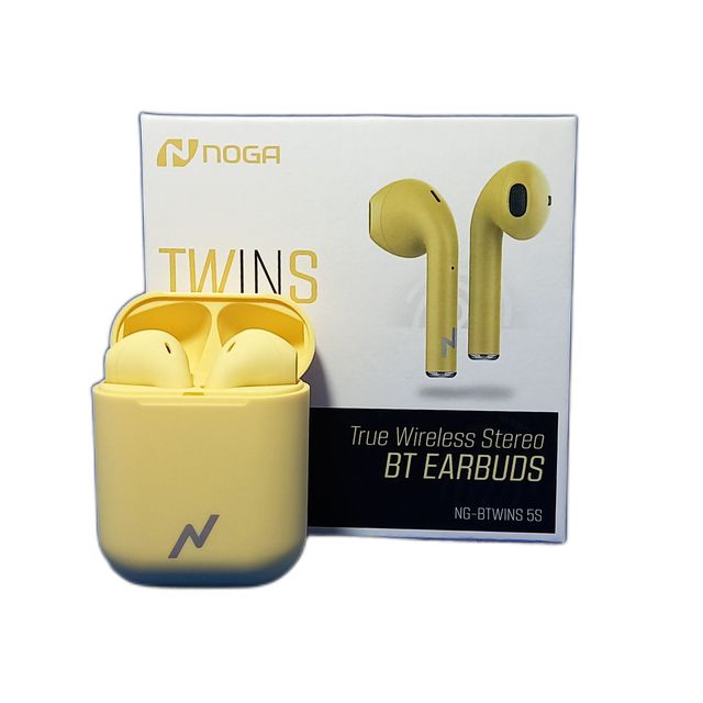 AURICULAR NOGA BT NG-BTWINS 5S AMARILLO
