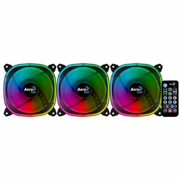 COOLER AEROCOOL ASTRO 12 PRO RGB KIT X3	