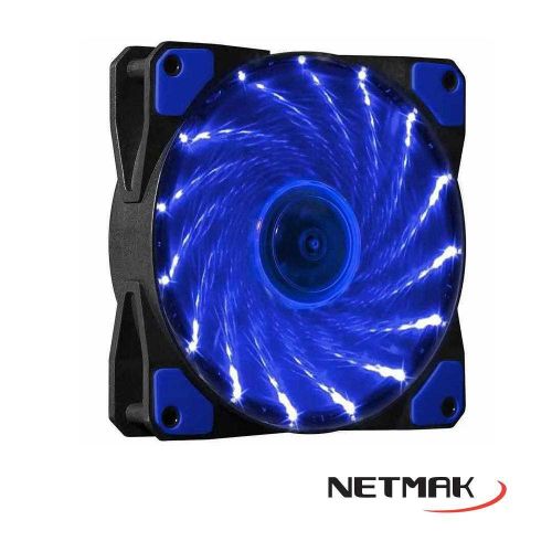 COOLER NETMAK 120MM LED AZUL NM-12025B