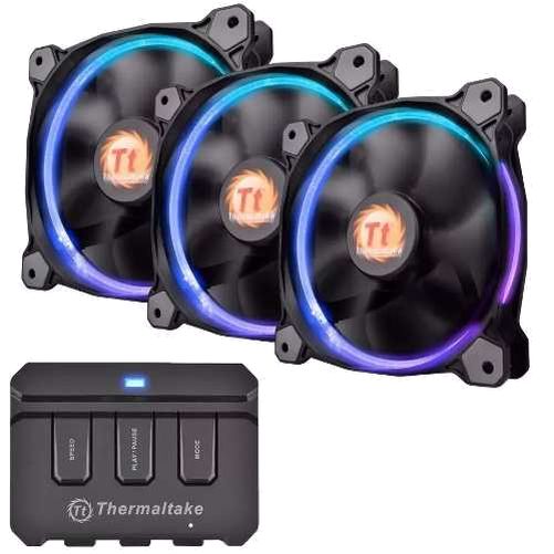 COOLER 120mm THERMALTAKE RIING 12 RGB Pack de 3 unidades