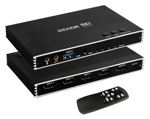 CAPTURADORA VIDEO DEXIOR 4K 4 ENTRADAS HDMI ULTRA DX1 ULTRA