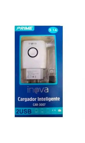 CARGADOR USB 5V A 5.1A + 3 USB INOVA micro usb CAR3001/3003/3011