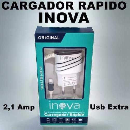 CARGADOR USB 5V A 3A + 2 USB INOVA