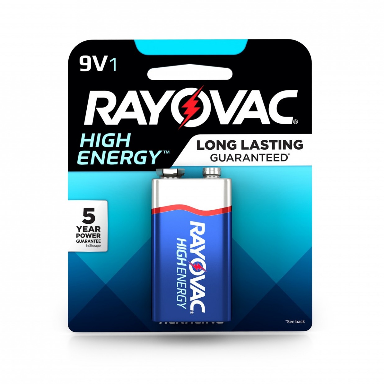 BATERIA RAYOVAC 9V ALCALINA A1604-1LA-6LR61	