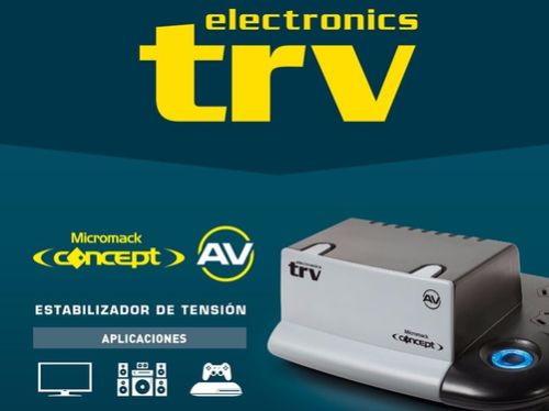 ESTABILIZADOR TRV CONCEPT 2000VA proteccion Cable AUDIO/VIDEO 5x220