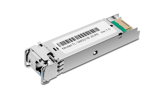 TRANSCEIVER SFP TP-LINK TL-SM321B-2 | WDM | TX 1310nm RX 1550nm | 1GB | LC | 20 KM | DDM(1PELO) | SM Monomodo