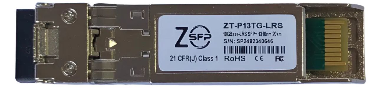 TRANSCEIVER SFP ZT-P13TG-LRS 1310NM 10G 20KM LC | DUPLEX 2 PELOS