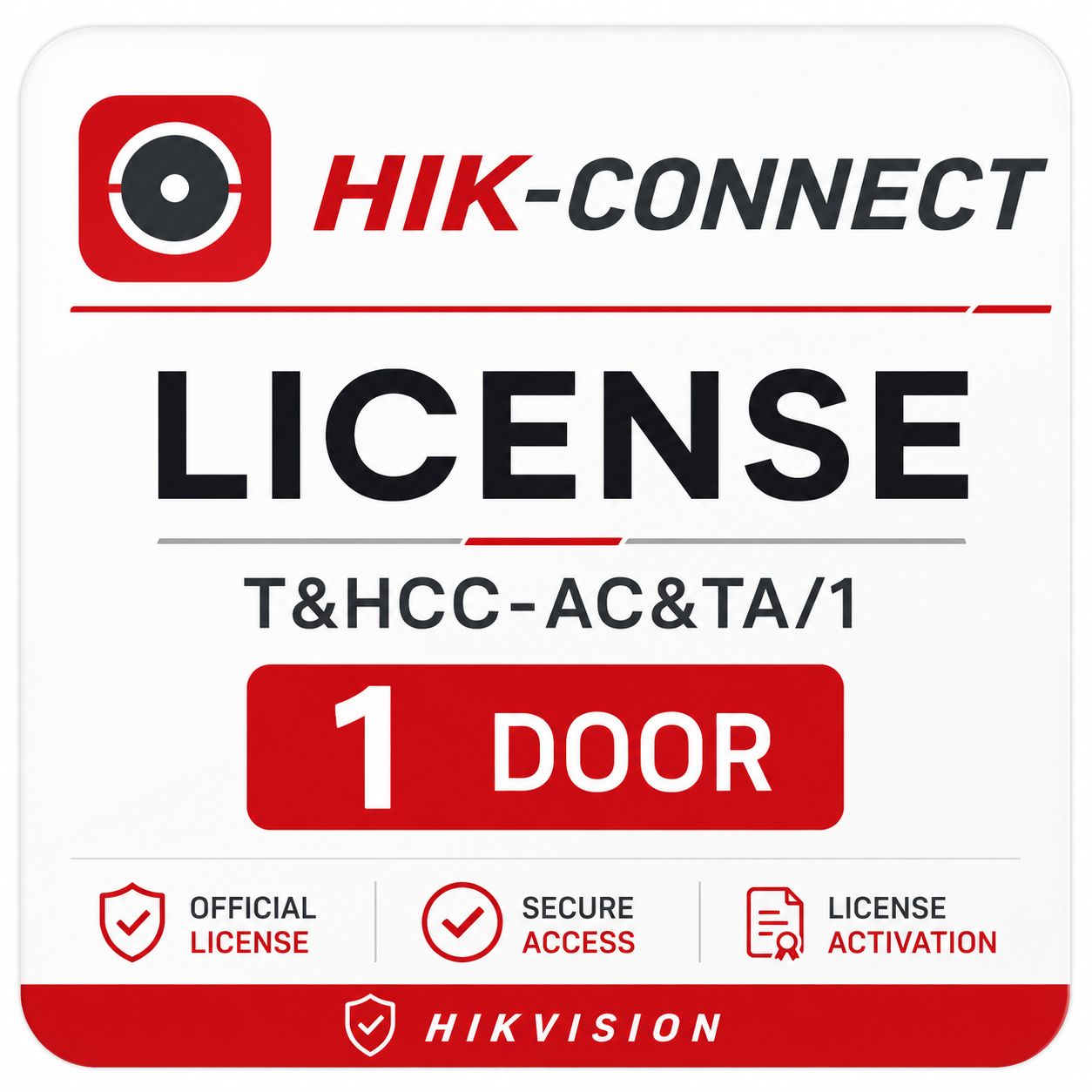 LICENCIA HIK-CONNECT -T&HCC-AC&TA/1 1 DOOR