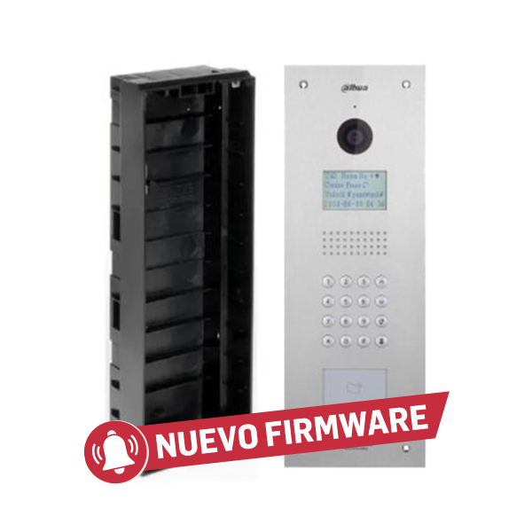 PORTERO IP DAHUA DH-VTO1210c | Incluye VTOB103 | Unidad Exterior | Antivandalica | Tarjetas Mifare | Apertura Puerta | Edificios |  CAJA PARA EMBUTIR
