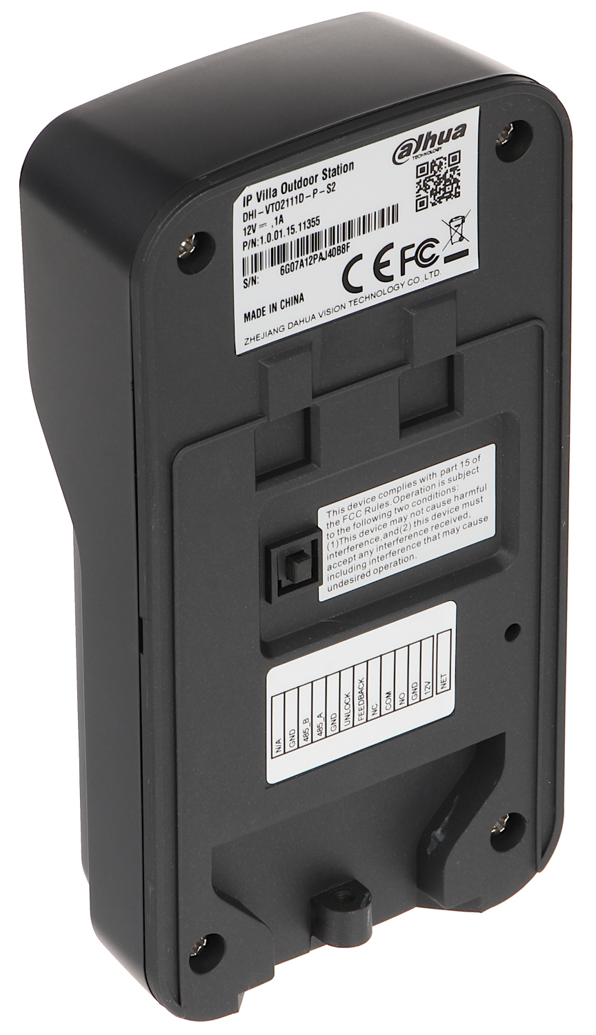 PORTERO IP DAHUA VTO2111D-P-S2 | Unidad Exterior | POE | P2P | Apertura Puerta | Tarjetas Mifare 13.6Mhz · Imagen 2
