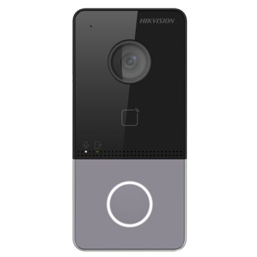 PORTERO IP HIKVISION DS-KV6113-PE1(B) | Unidad Exterior | 2Mpx | POE | Apertura Puerta | Control de Acceso | Tarjetas Mifare 13.56Mhz