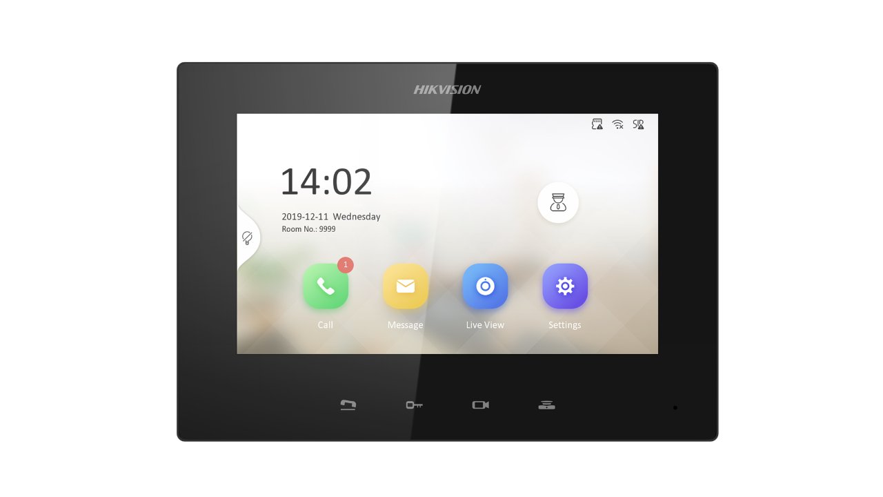 PORTERO IP HIKVISION DS-KH6220-LE1 | Pantalla 7 | Unidad Interior | POE