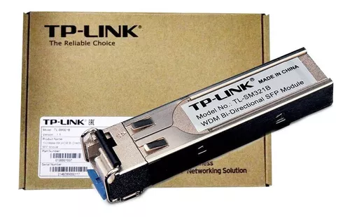 TRANSCEIVER SFP TP-LINK TL-SM321B | WDM | TX 1310nm RX 1550nm | 1GB| LC | 10 KM | DDM(1PELO) | MM/SM Monomodo	