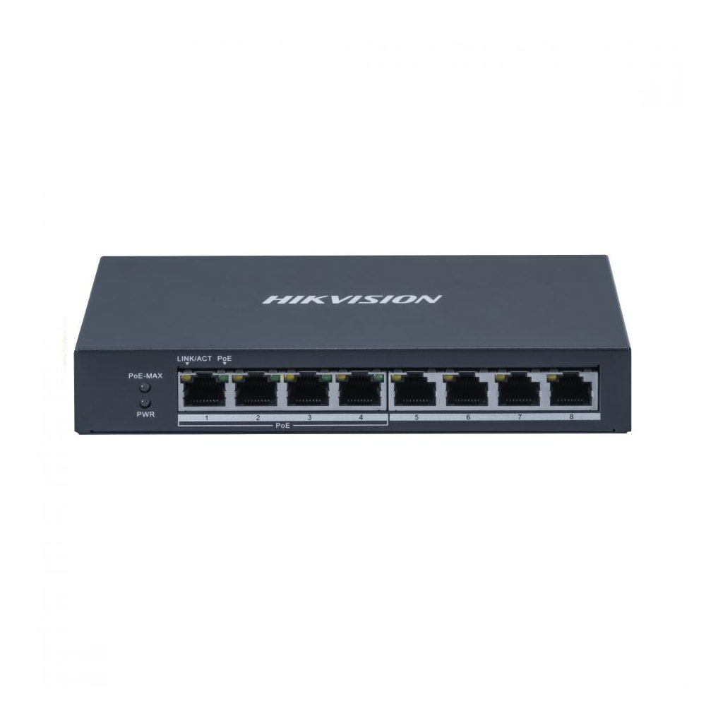 SWITCH HIKVISION DS-3E0508P-O | 8 Puertos GIGABIT 4 POE+	