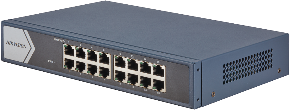 SWITCH HIKVISION DS-3E0516-E(B) | 16 Puertos GIGABIT	
