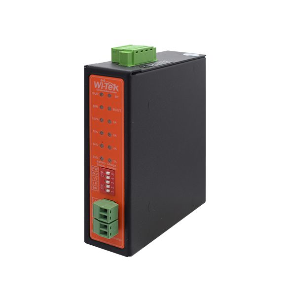CARGADOR SOLAR WI-TEK WI-PS301-UPS | Bateria Litio o Plomo 12V carga en 8Ah | Salida 12V o 24V | Riel DIN