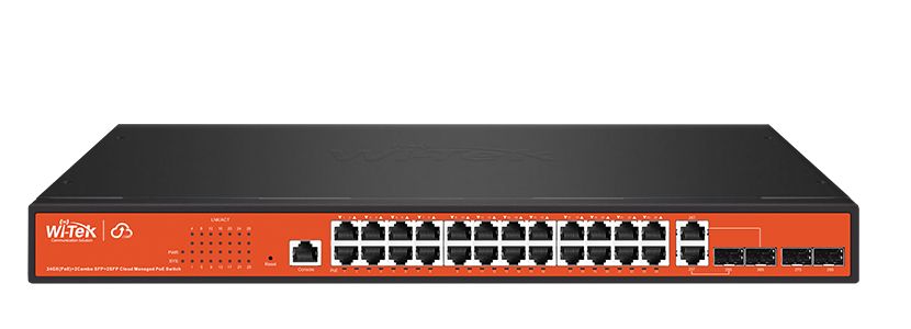 SWITCH WI-TEK POE 28 PUERTOS WI-PCMS328GF | Administrable Cloud