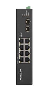 SWITCH HIKVISION DS-3T0510HP | 8 PUERTOS GIGABYTE POE RIEL DIN INDUSTRIAL