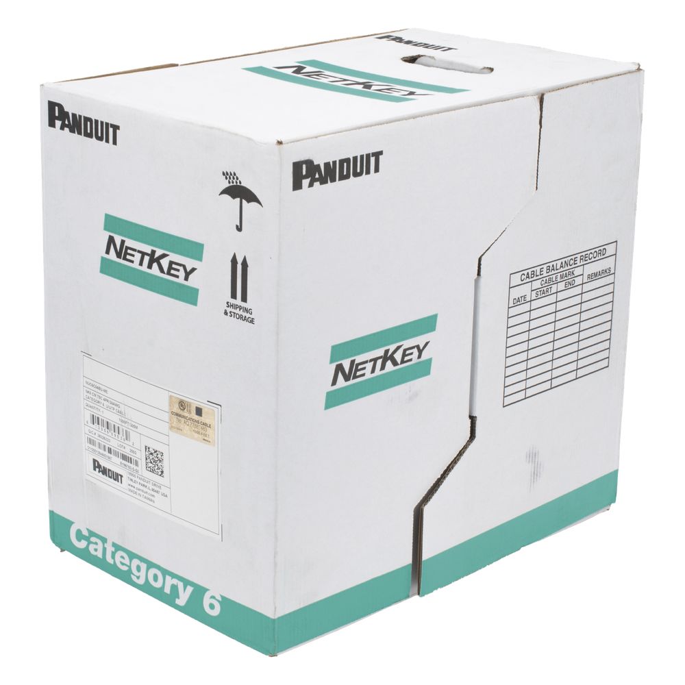 CABLE UTP CAT6 PANDUIT INTERIOR 305MT NUL6CR04BU-CE NK6 LSZH 75C 4PR/24AWG 100% COBRE