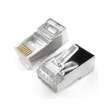 CONECTOR FICHA RJ-45 BLINDADO METALICO CAT5e