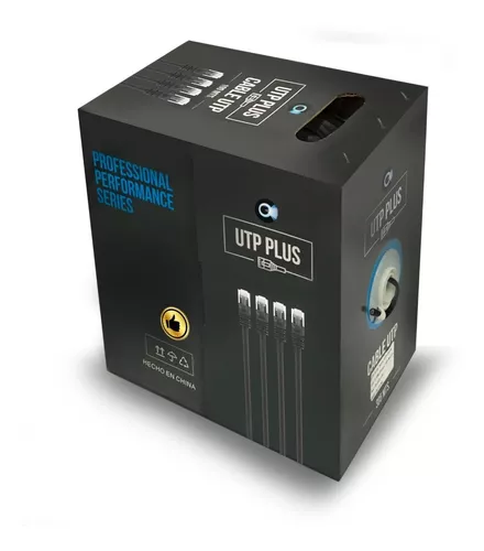 CABLE UTP EXTERIOR UGRAND cat5e PLUS 305MT CCA-N-305 BOBINA