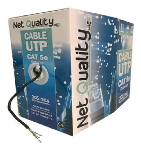 CABLE UTP NET QUALITY 305MTS EXT CAT5 4 PARES