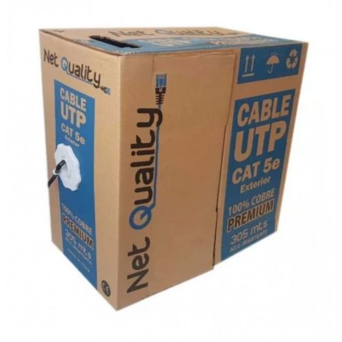 CABLE UTP NET QUALITY 305MTS EXT CAT5 2 PARES CCTV BOBINA