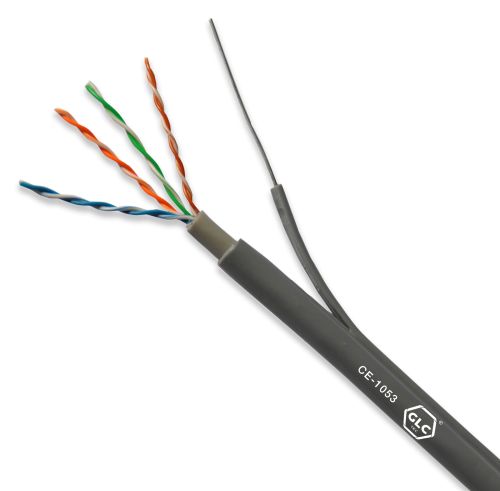 CABLE UTP CAT5e GLC 305MT Exterior CE-1053 con portante de acero y Doble Vaina BOBINA · Imagen 2