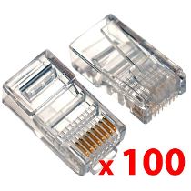 CONECTOR RJ-45 Pack x100 unidades