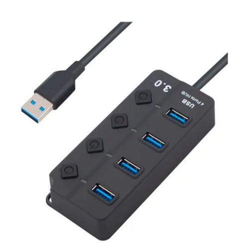 HUB USB 3.0 4 PUERTOS KQ008H TIPO C a HDMI Y VGA