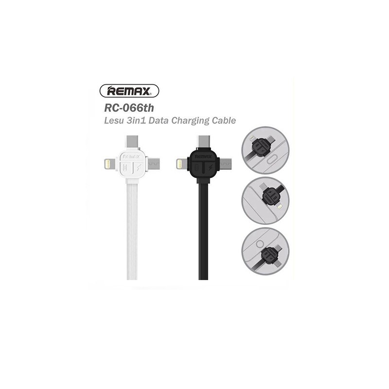 CABLE USB 3 EN 1 REMAX RC-066TH