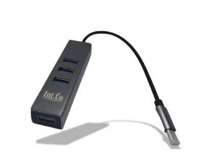 HUB USB 3.0 4 PUERTOS INTCO KQ-010H TIPO C	