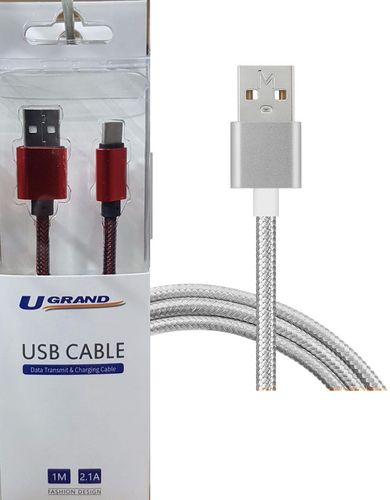 CABLE USB A MICRO UGC016 1MT METALICO V8