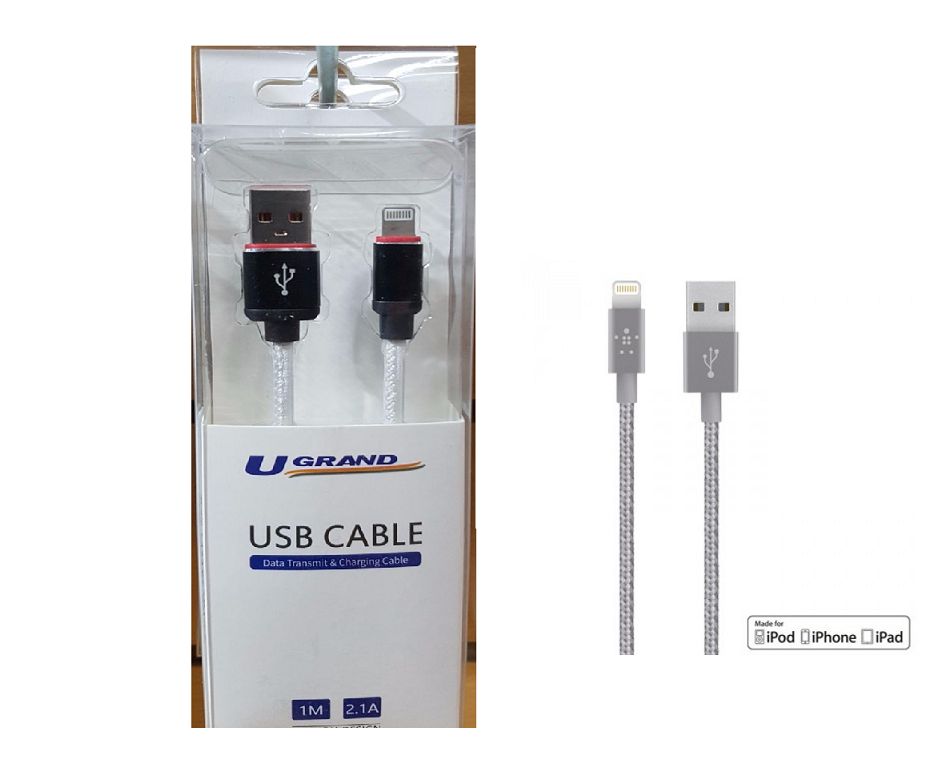 CABLE USB A IPHONE UGC001 1METRO