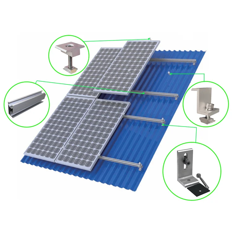KIT MONTAJE TECHO CHAPA 5 PANELES KMC-5X120 120/144 CELDAS