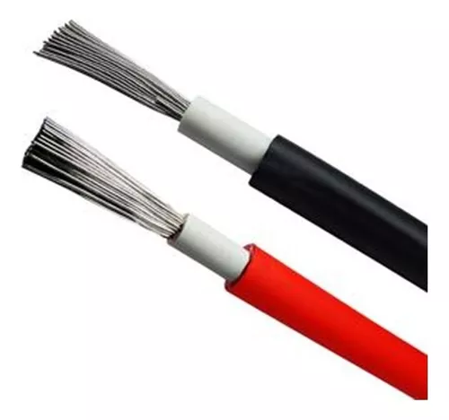 JUEGO DE CABLES PANEL SOLAR 6MM2 ROJO/NEGRO X 20 MTRS CS-6-RN20	