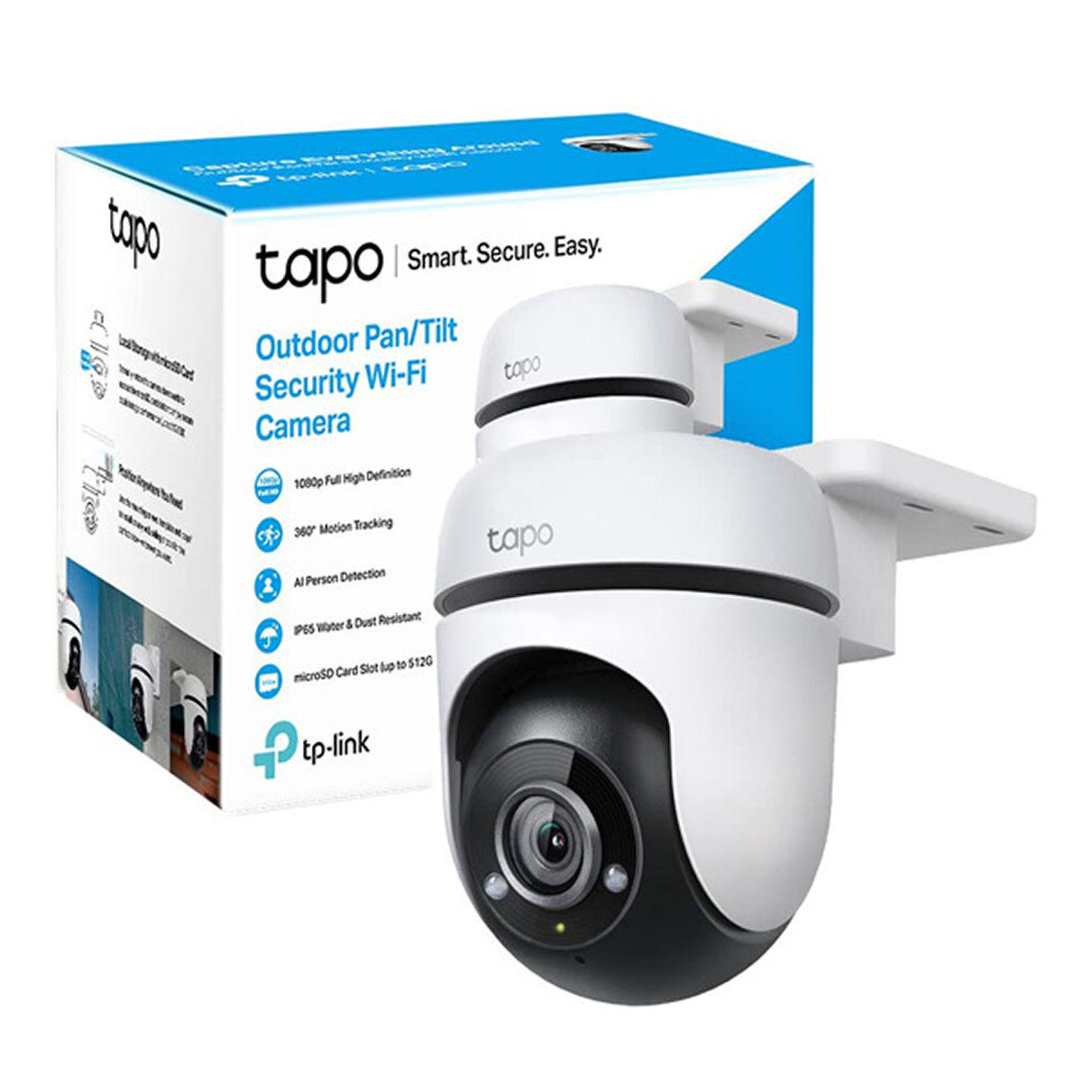 CAMARA IP WIFI TP-LINK TAPO C500 EXTERIOR | 2Mpx | PTZ 360° | MICRO SD | ONVIF | AUDIO BIDIRECCIONAL