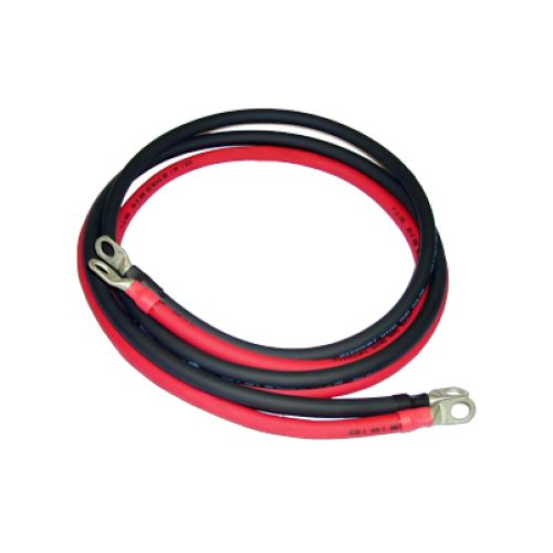 JUEGO DE CABLES DE BATERIA 25MM2 x 2 MTS ROJO/NEGRO