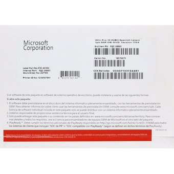 LICENCIA WINDOWS SERVER STD2019-64B ESP-16 CORE -DVD