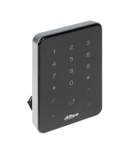 LECTOR DAHUA DHI-ASR2101A | Tarjeta y Teclado | 13.56MHz Mifare | IP65 | RS-485 y WEIGAND | PARA CONTROL ACCESO