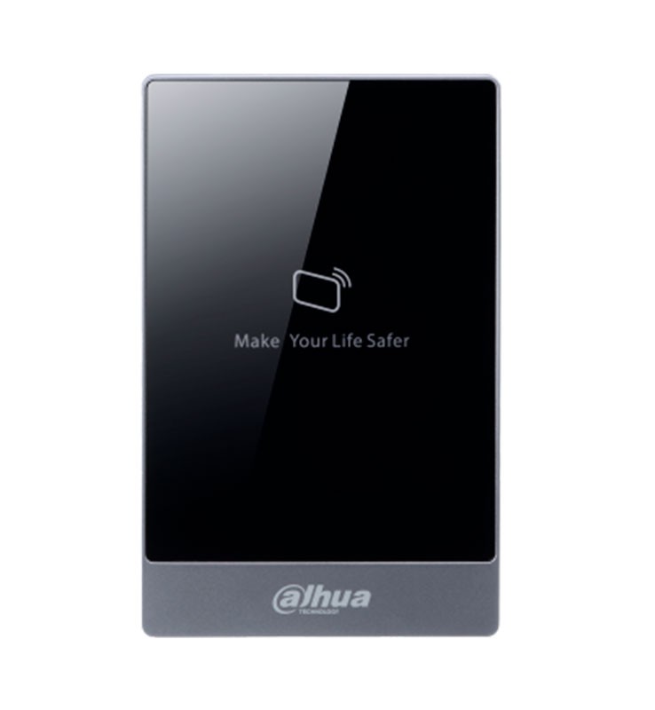 LECTOR DAHUA DHI-ASR1100A | Tarjeta | 13.56MHz Mifare | IP65 | RS-485 y WEIGAND | PARA CONTROL ACCESO