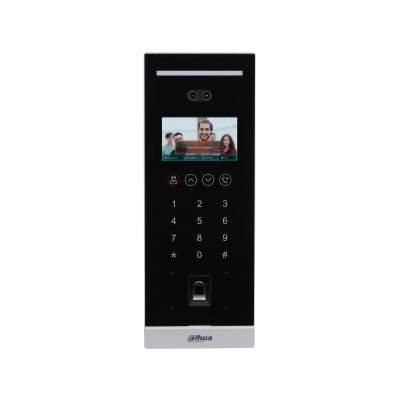 PORTERO IP DAHUA DHI-VTO6541H | Multifamiliar | Reconocimiento Facial | Huella Dactilar | Unidad Exterior | Tarjetas Mifare | QR | 1 Apertura Puerta | Edificios | P2P