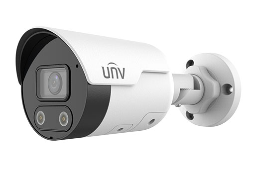 CAMARA IP UNIVIEW IPC2122LE-ADF28KMC-WL | 2Mpx | ColorHunter Dual Light | Microfono y Parlante | MicroSD | Bullet | 2.8mm | Metal | Exterior | 30mtrs IR | h265+ | POE