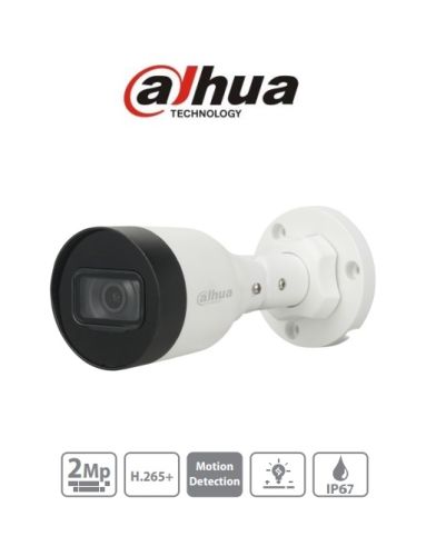 CAMARA IP DAHUA DH-IPC-HFW1230S1P-0280B-S5-QH2 | 2Mpx 
| Bullet | 2.8mm | POE | Metal + Plastico | Exterior | 30mtrs IR | h265+