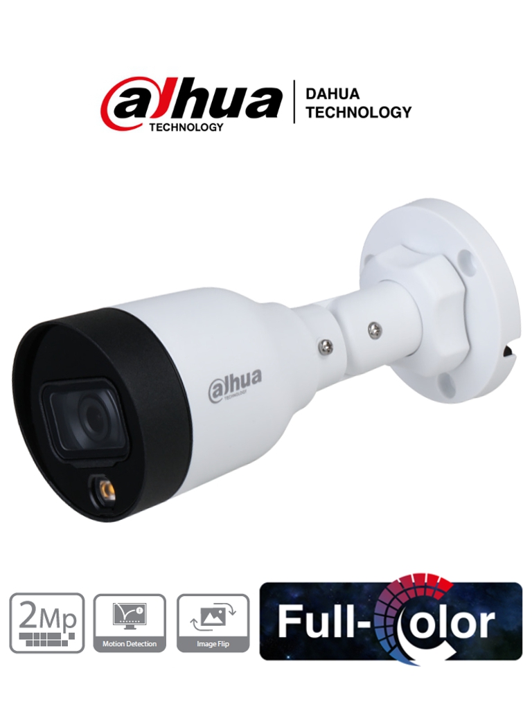 CAMARA IP DAHUA DH-IPC-HFW1239S1P-LED-0280B-S5-QH2  | 2Mpx | Full  Color | Bullet | 2.8mm | Plastico | Exterior | 20mtrs IR · Imagen 2