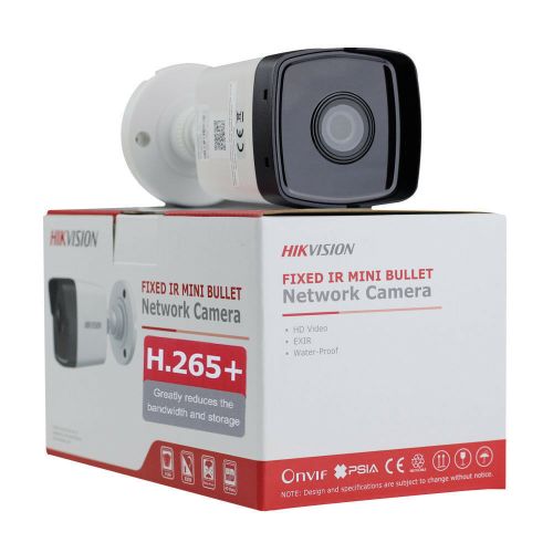 CAMARA IP HIKVISION DS-2CD1043G0-IP | 4Mpx | Bullet | 2.8mm | Metal + Plastico | Exterior | 30mtrs IR | h265+ | POE · Imagen 3