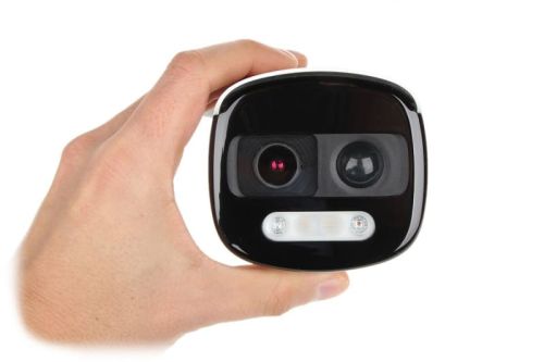 CAMARA HIKVISION DS-2CE12D0T-PIRXF - Bullet - 2Mpx - Luz disuasiva y Sirena - PIR - IR 40mtrs - Metalica + Plastica - 2.8mm 1080FHD · Imagen 2