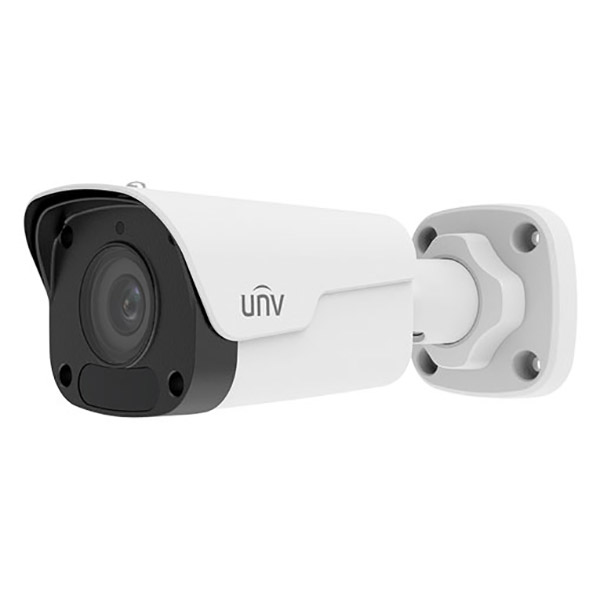 CAMARA IP UNIVIEW IPC2122LB-ADF28KM-G | 2Mpx | Microfono | MicroSD | Bullet | 2.8mm | Metal + Plastico | Exterior | 30mtrs IR | h265+ | POE